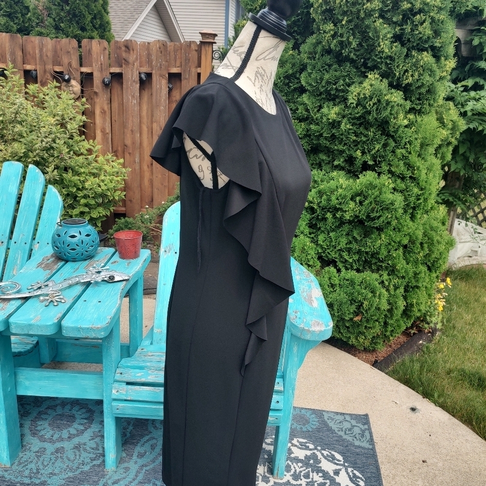 London Times Size 6 Amazing Black Dress! - Picture 3 of 10
